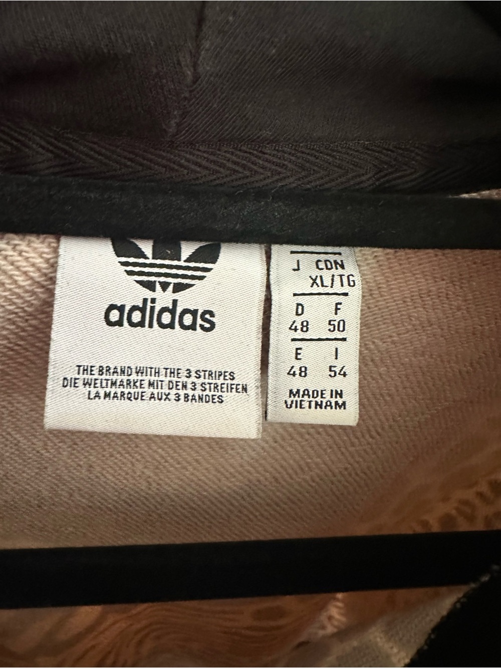 Adidas Originals Women's Leopard Print Cropped Hooded Sweatshirt - Black & Cream - Picture 6 of 7